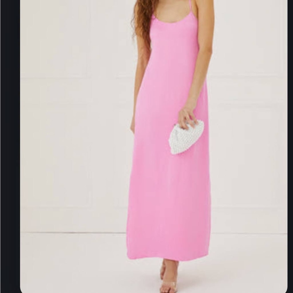 Something Navy Pink Slip dress